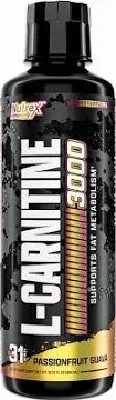 Nutrex Liquid Carnitine 3000 dietary supplement, Passionfruit Guava flavor