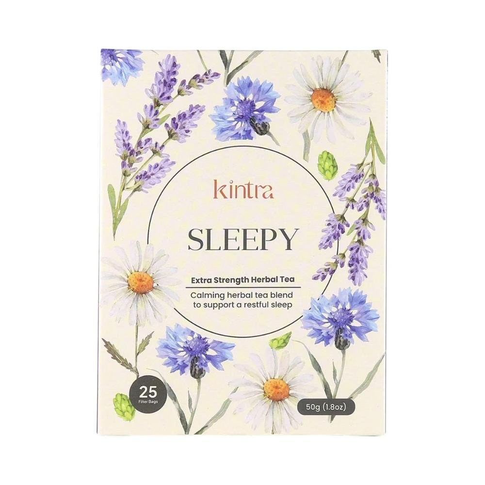 Kintra Sleepy Extra Strength Herbal Tea 25-bag box